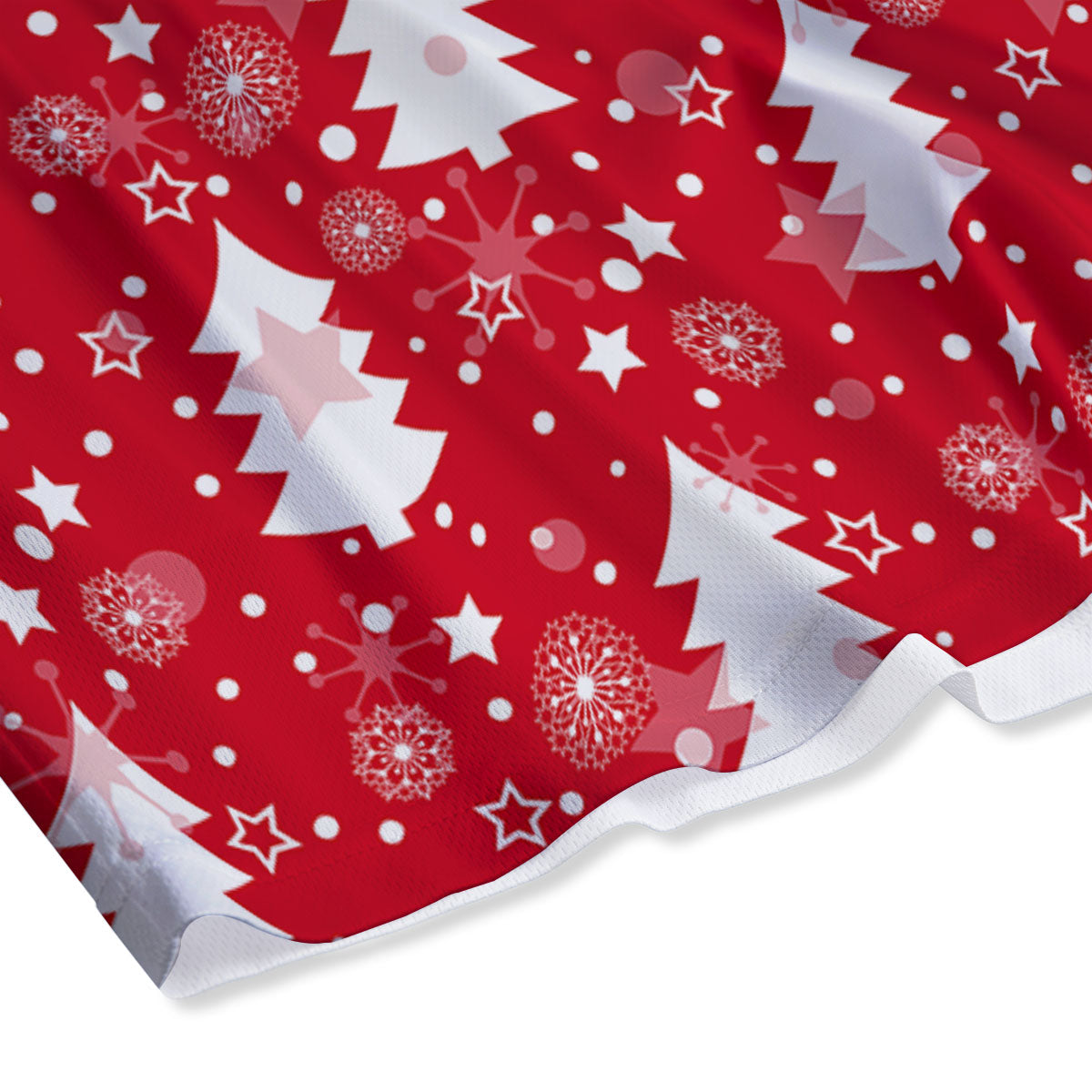 Christmas Tree Polka Dot Print Pattern Mesh Shorts