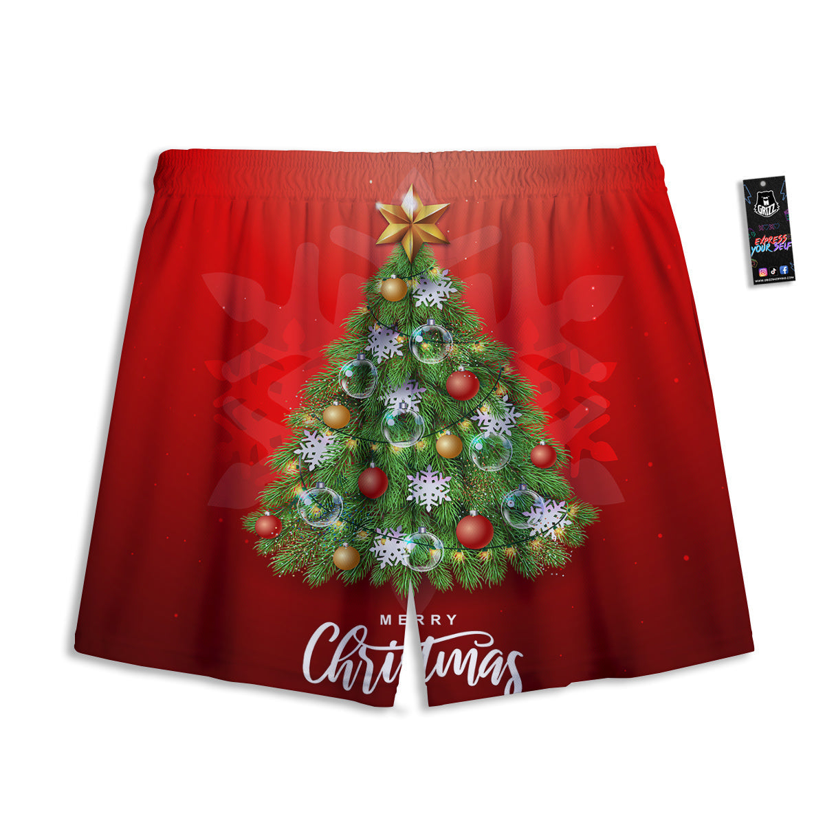 Devil Firefighter Print Mesh Shorts
