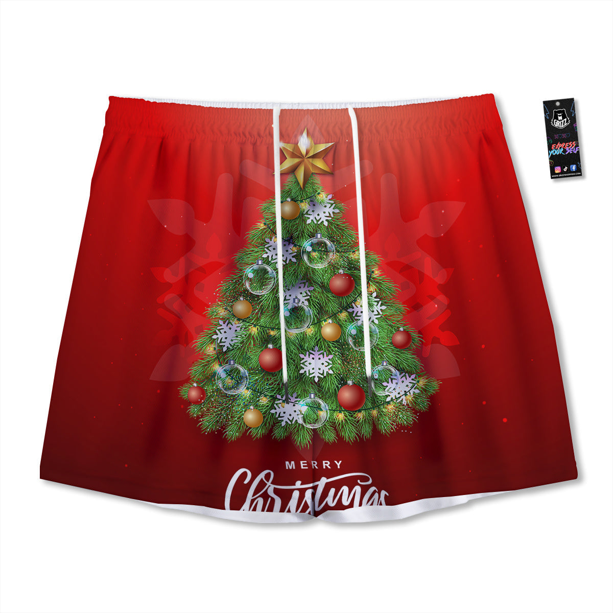 Devil Firefighter Print Mesh Shorts