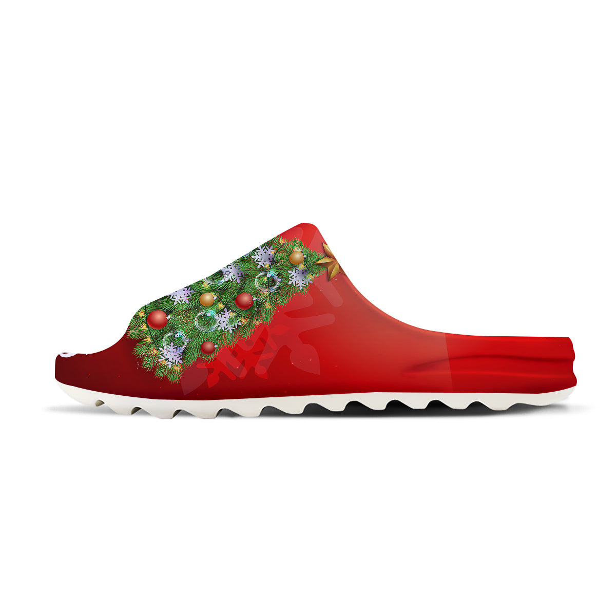 Christmas Tree Print Sandals-grizzshop