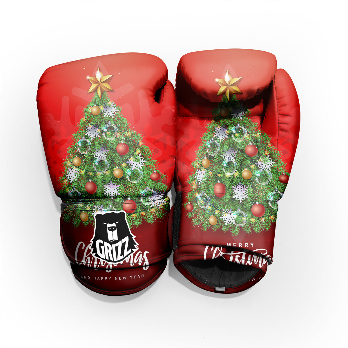 Christmas Tree Print Pro Boxing Glove