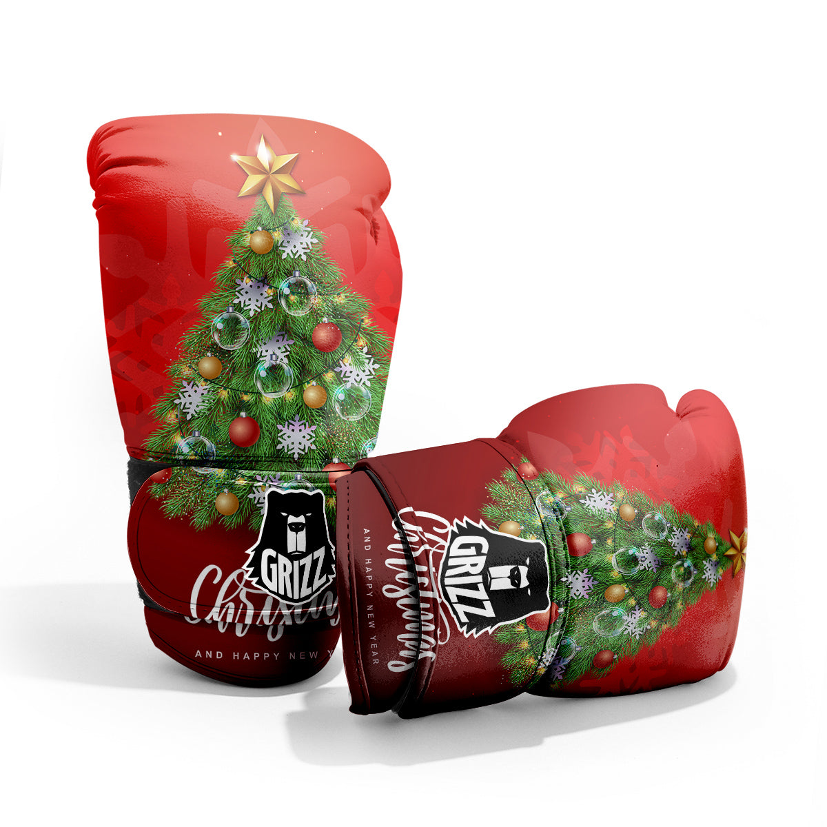 Christmas Tree Print Pro Boxing Glove
