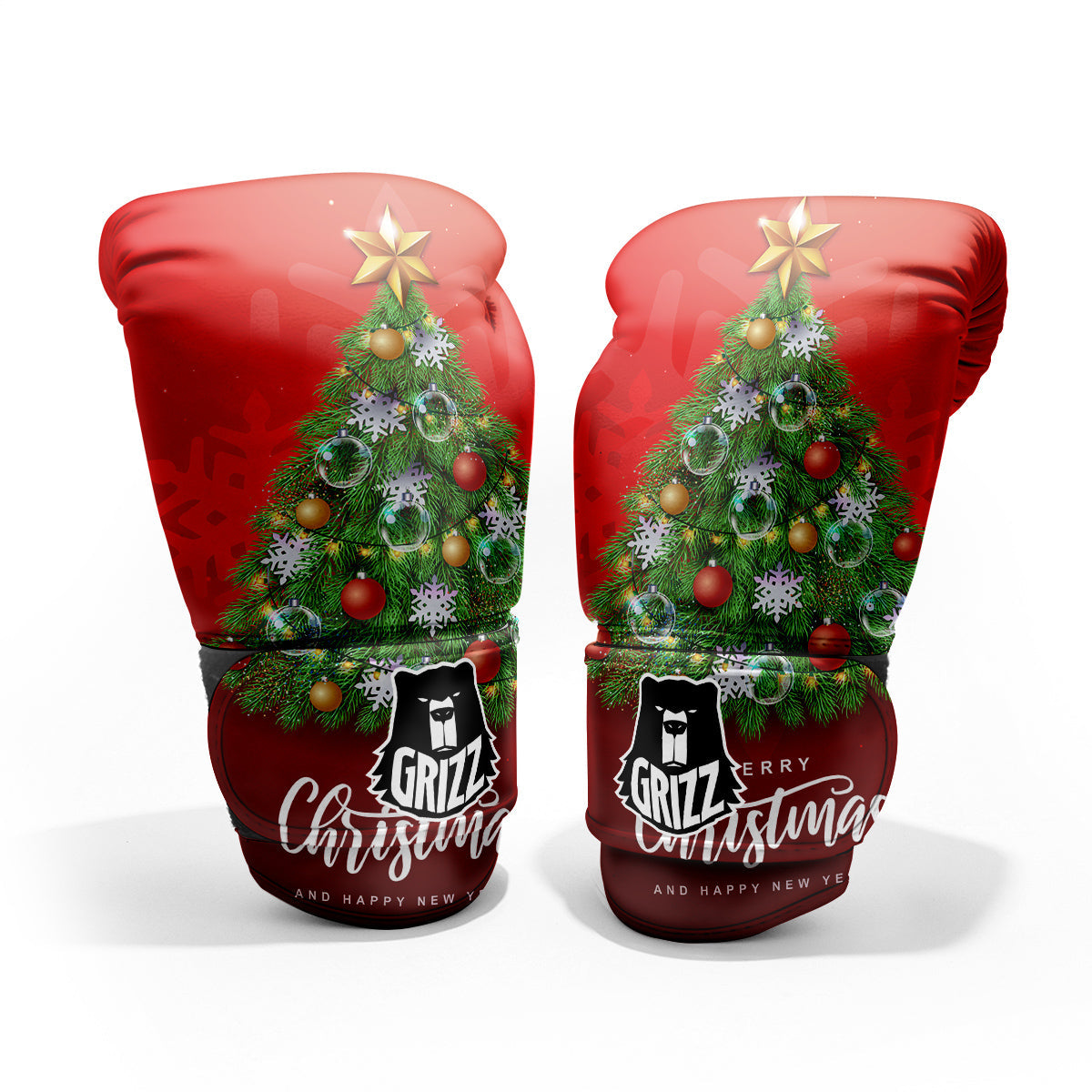 Christmas Tree Print Pro Boxing Glove