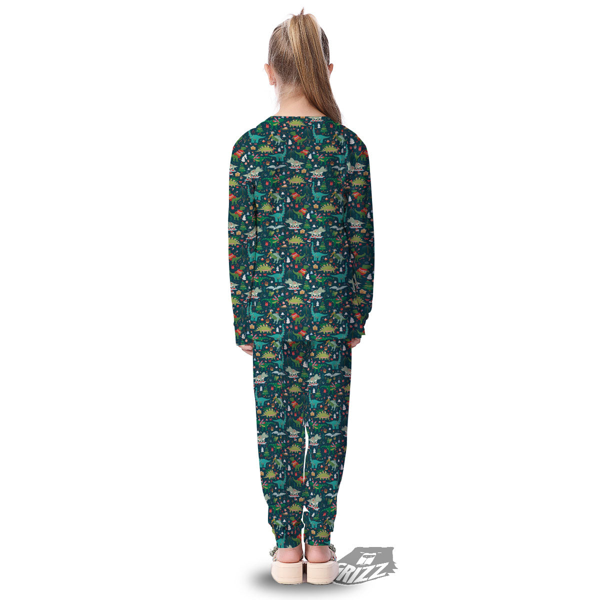 Christmas Animals Fun Print Pattern Kid's Pajamas-grizzshop