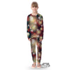 Christmas Defocused Lights Print Kid's Pajamas-grizzshop