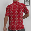 Christmas Gift Knitted Print Pattern Untucked Shirts-grizzshop