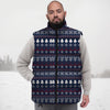 Christmas Scandinavian Print Pattern Down Vest