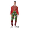 Christmas Tree Print Men's Jumpsuit-grizzshop