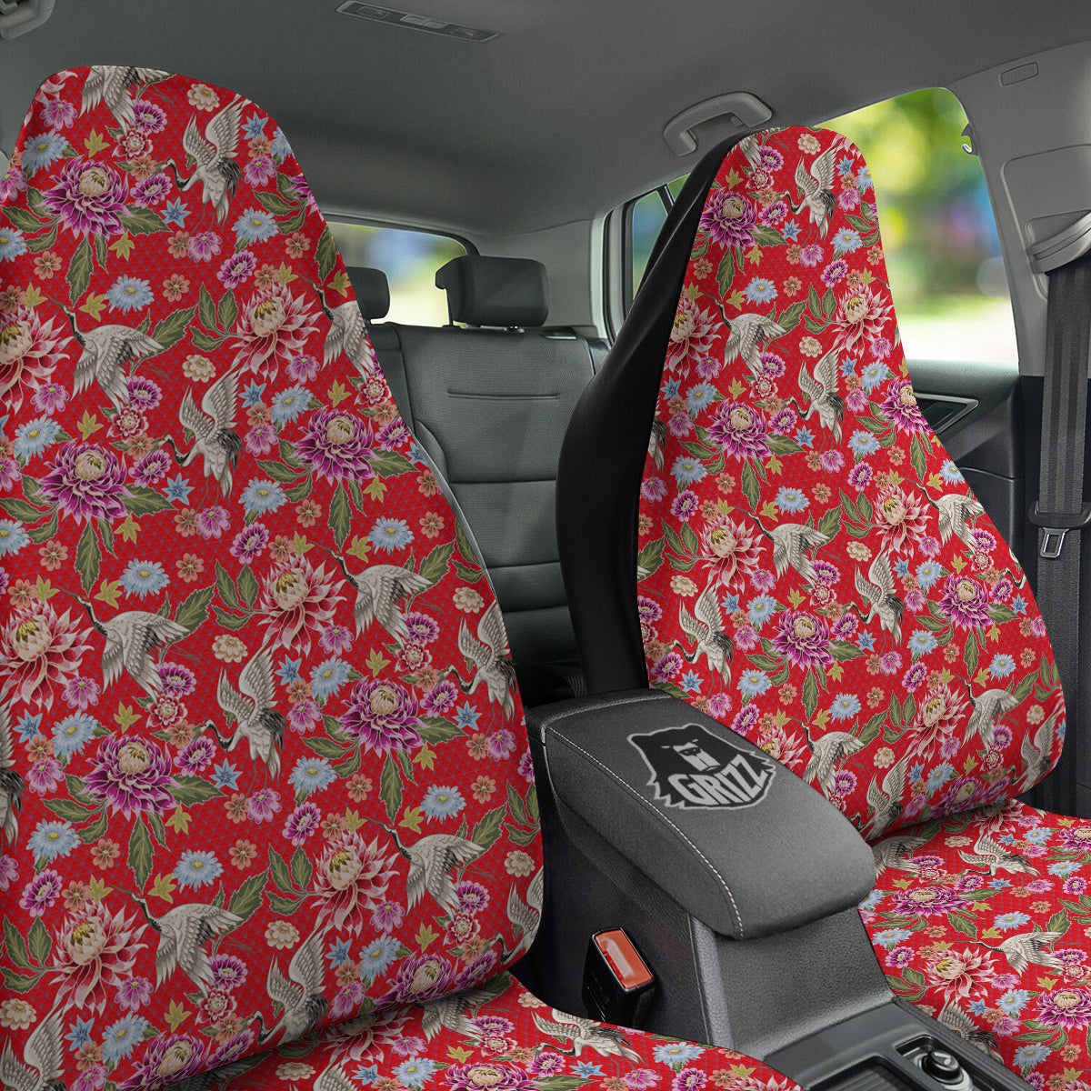 Chrysanthemum Art Print Pattern Car Seat Covers-grizzshop