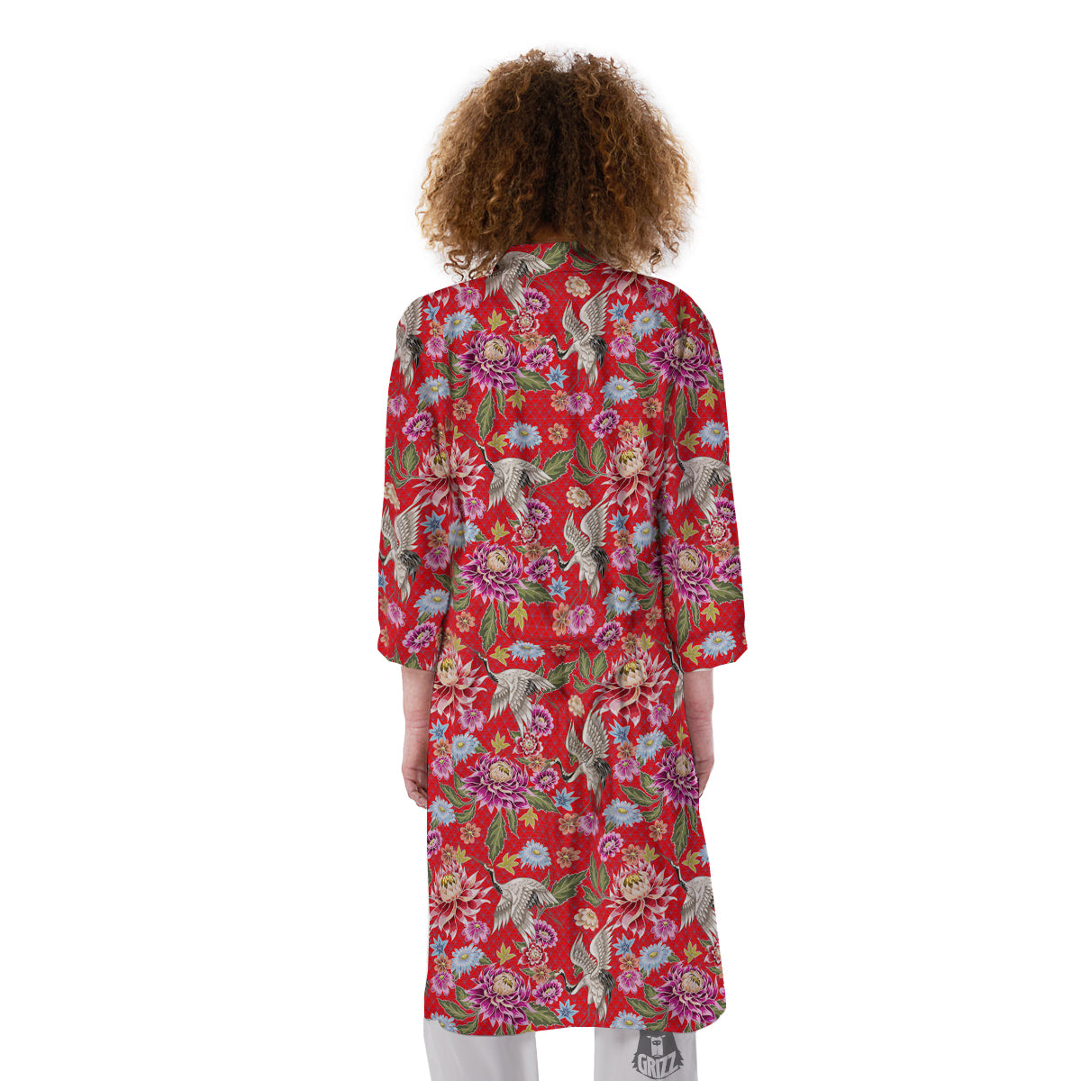 Chrysanthemum Art Print Pattern Kimono-grizzshop