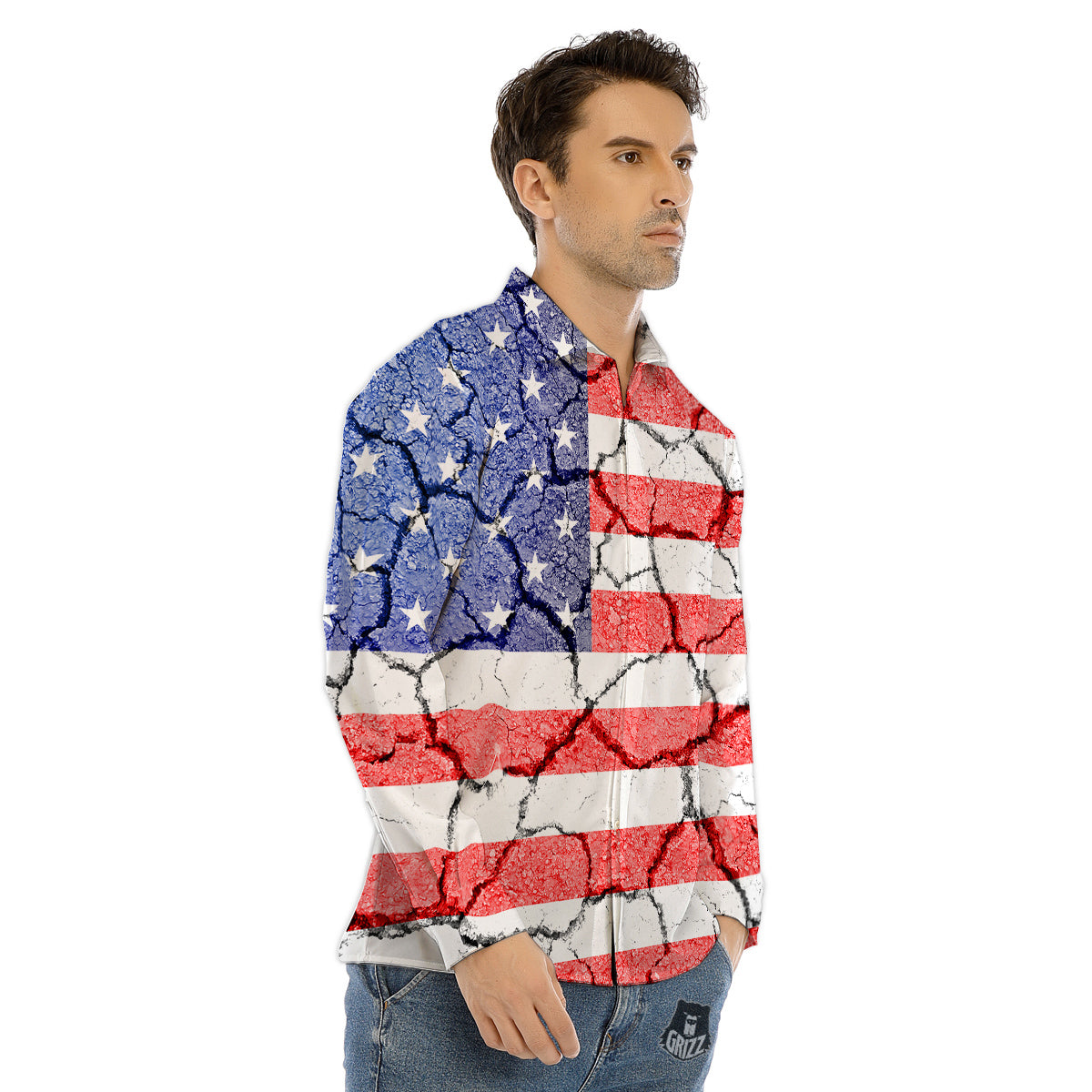 Chrysanthemum Art Print Pattern Men's Dress Shirts-grizzshop