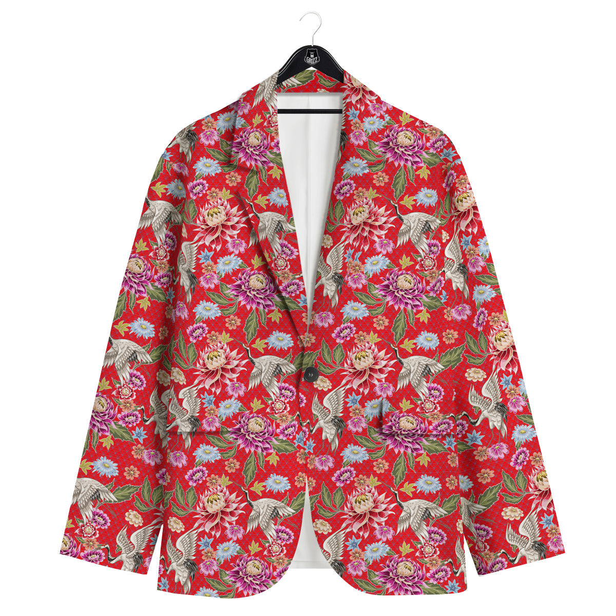 Chrysanthemum Art Print Pattern Men's Sport Coat-grizzshop