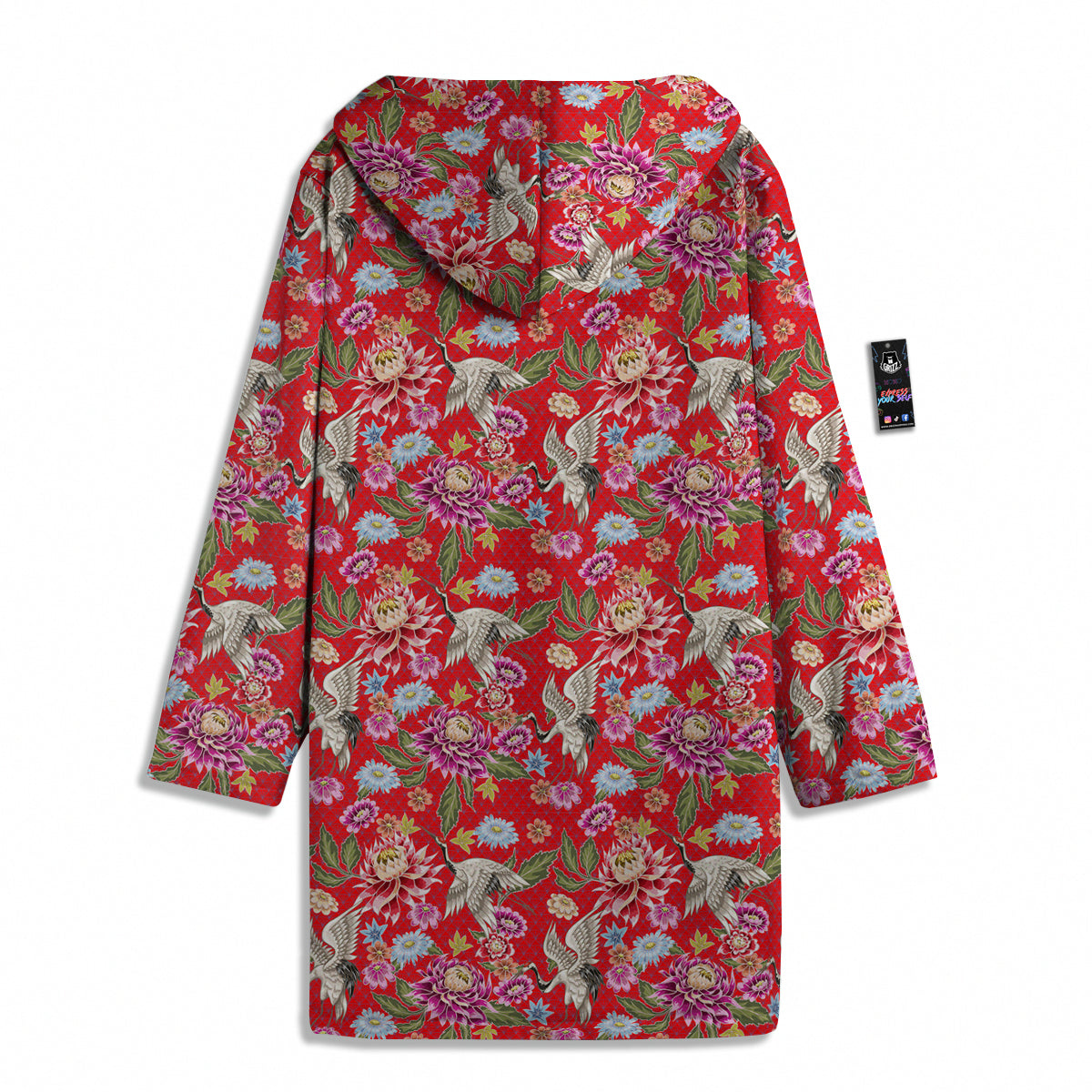 Chrysanthemum Art Print Pattern Men's Windbreaker Jacket-grizzshop
