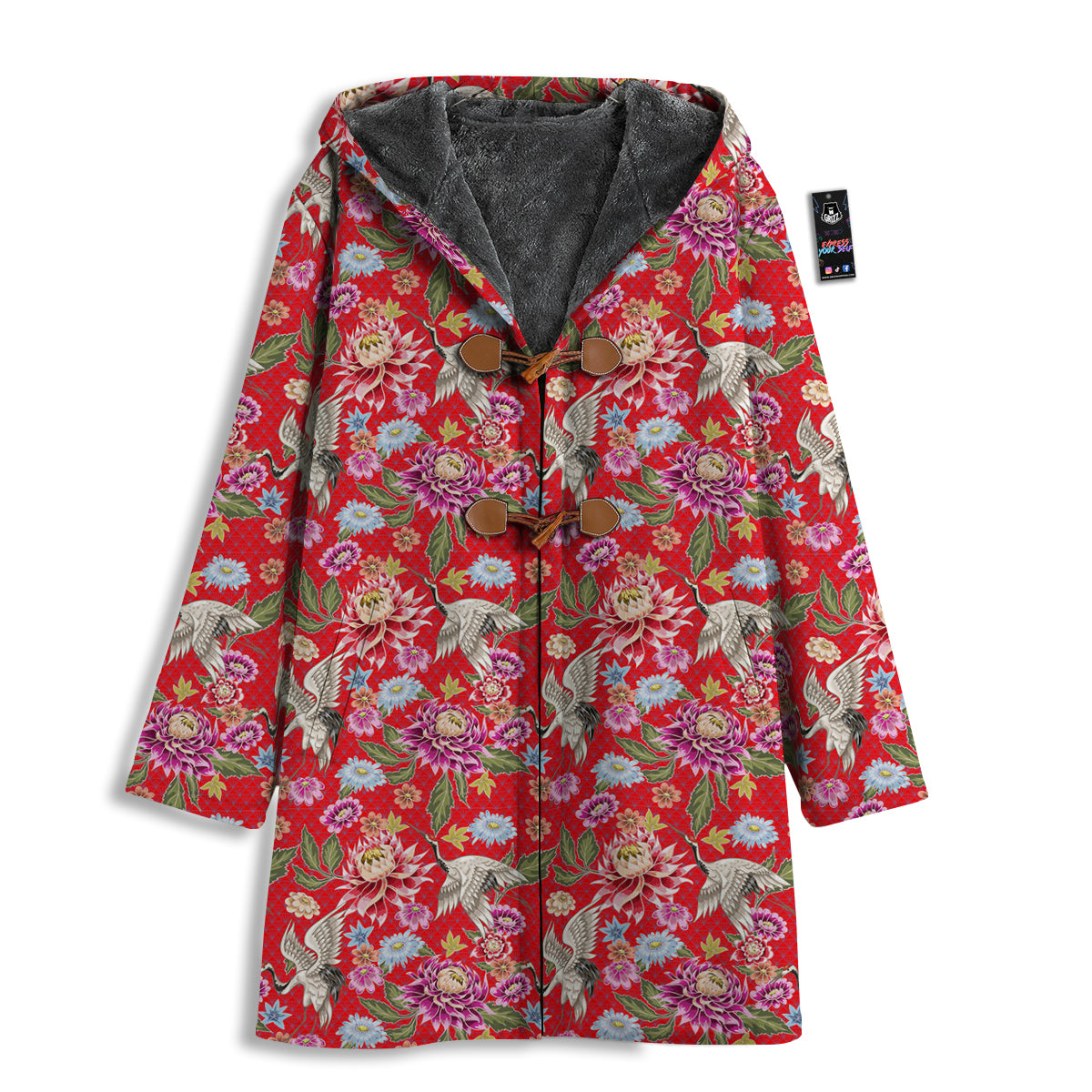 Chrysanthemum Art Print Pattern Men's Windbreaker Jacket-grizzshop