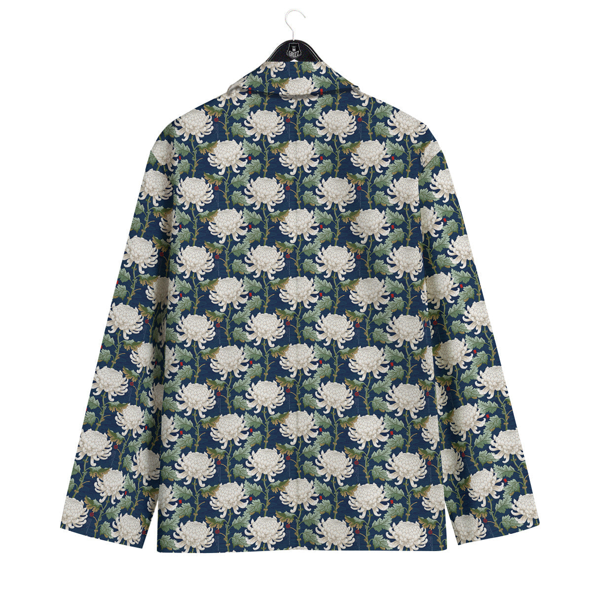 Chrysanthemum Flower Print Men's Sport Coat-grizzshop