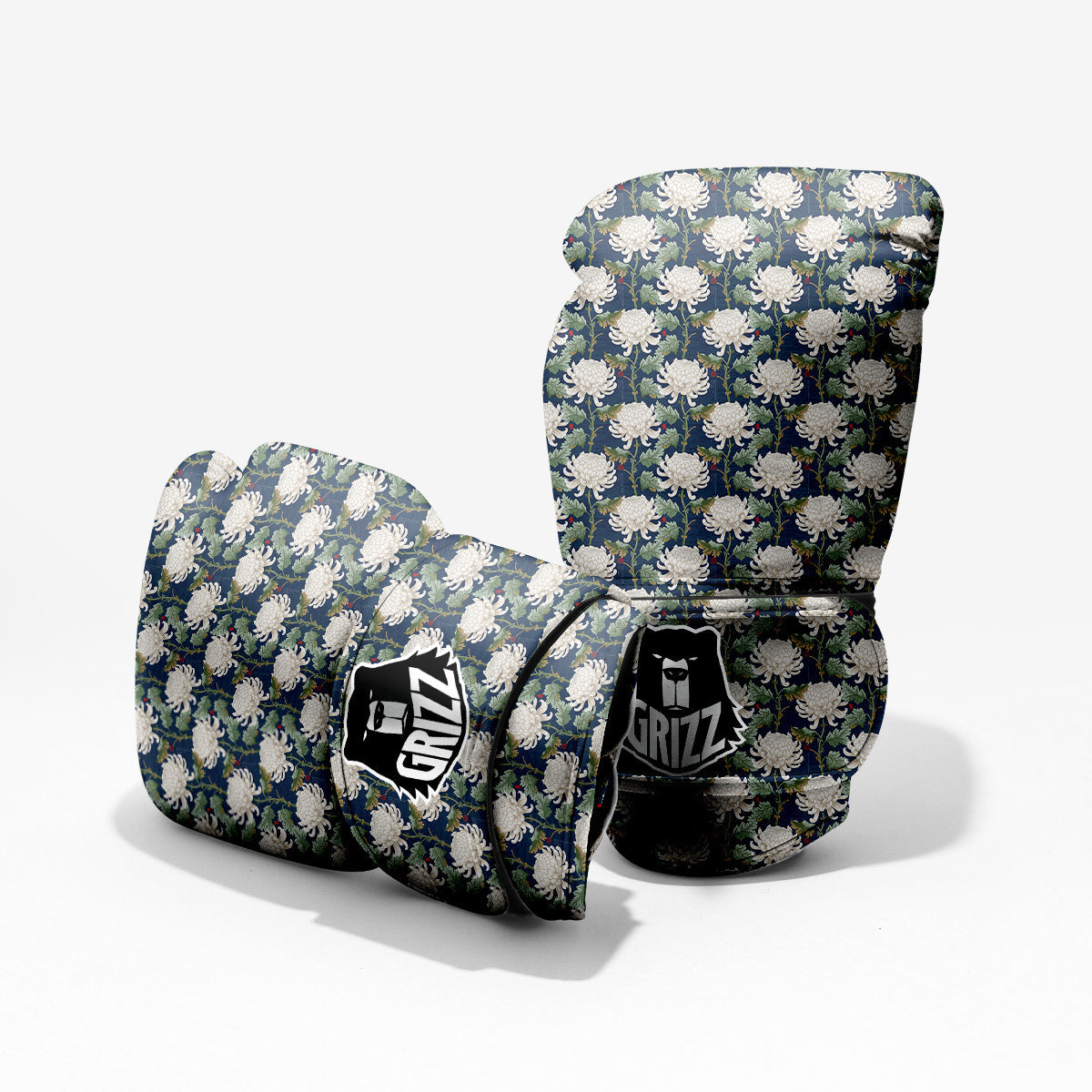Chrysanthemum Flower Print Pro Boxing Glove