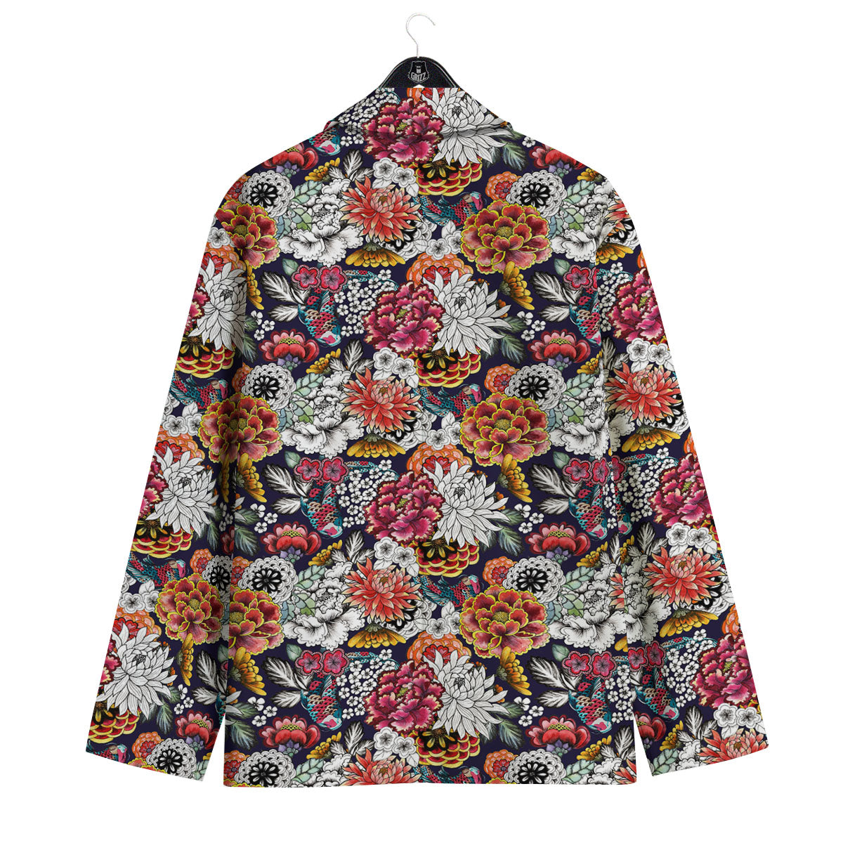 Chrysanthemum Japanese Print Pattern Men's Sport Coat-grizzshop