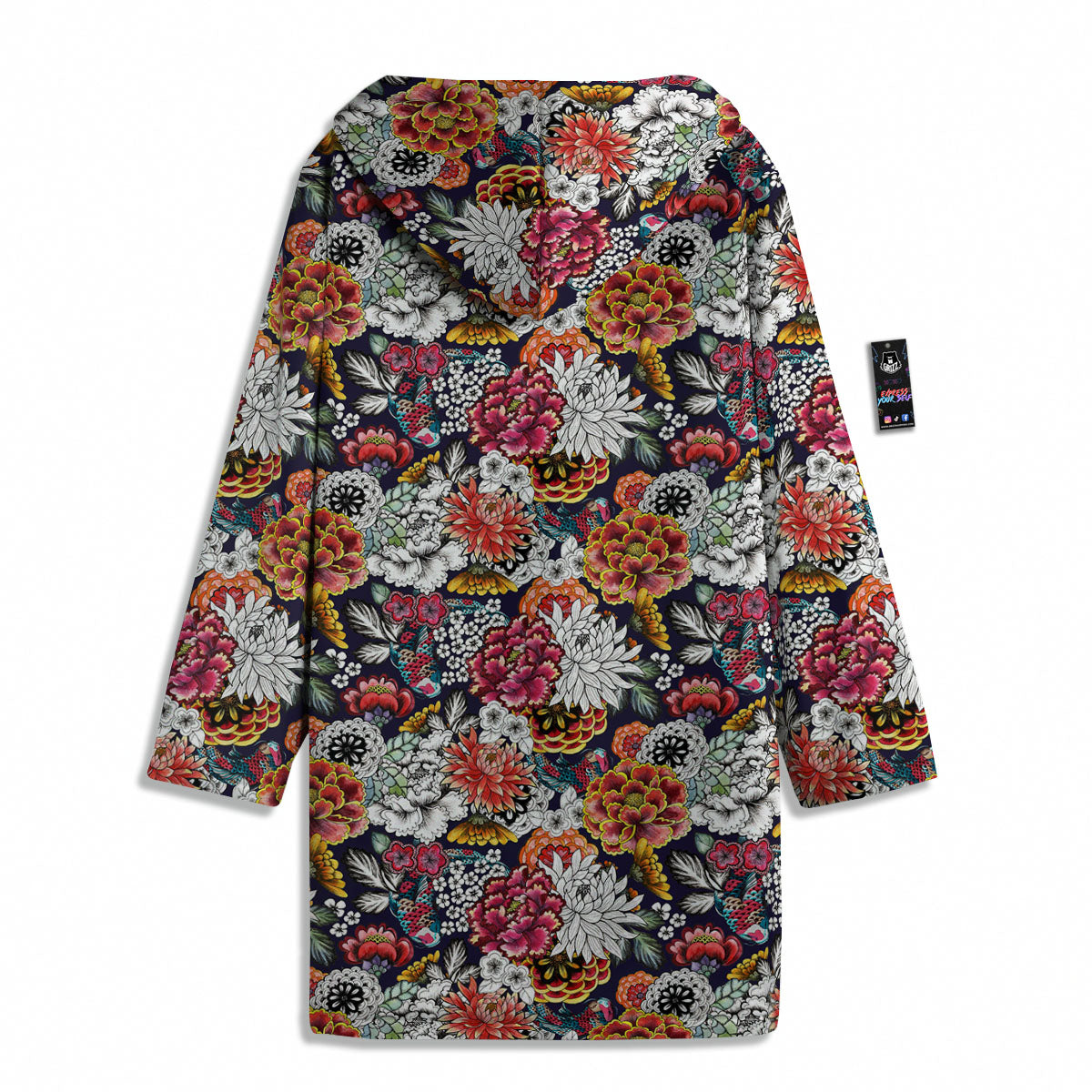 Chrysanthemum Japanese Print Pattern Men's Windbreaker Jacket-grizzshop