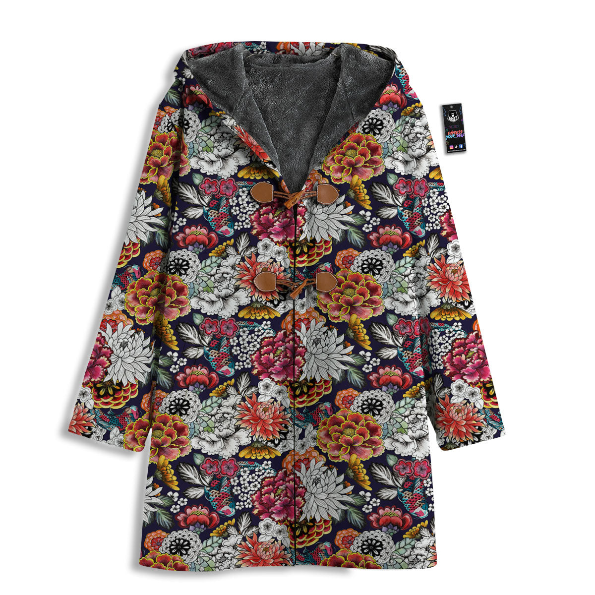 Chrysanthemum Japanese Print Pattern Men's Windbreaker Jacket-grizzshop
