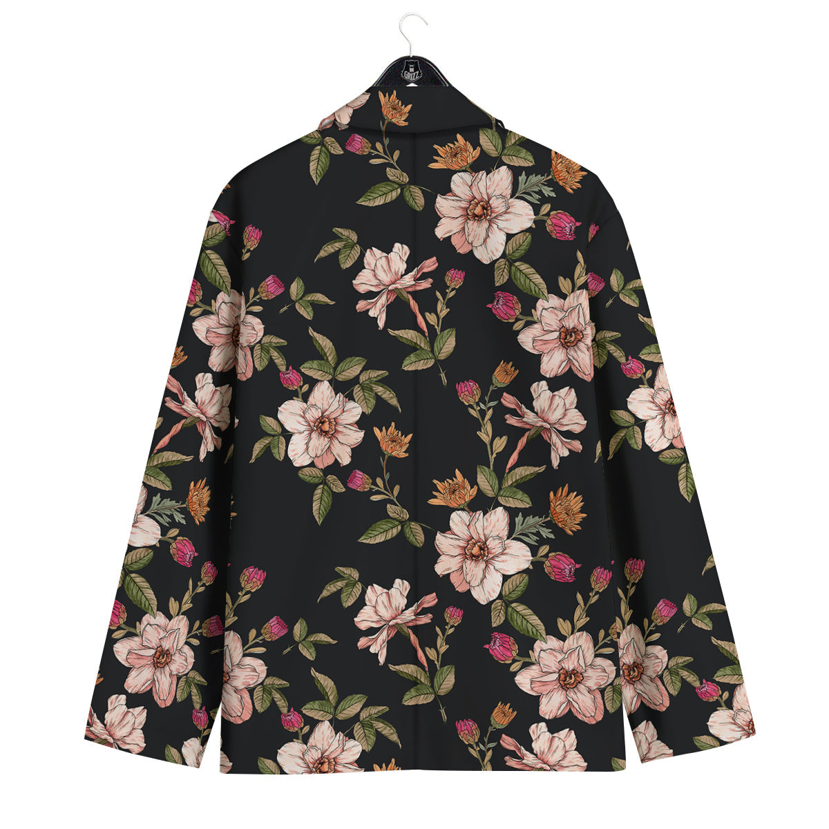 Chrysanthemum Watercolor Print Pattern Men's Sport Coat-grizzshop
