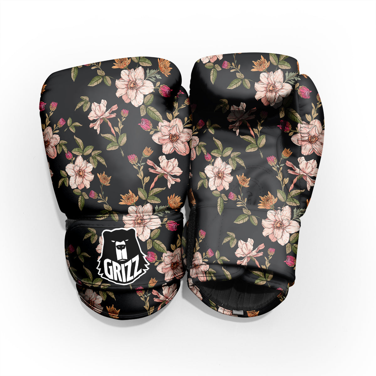 Chrysanthemum Watercolor Print Pattern Pro Boxing Glove