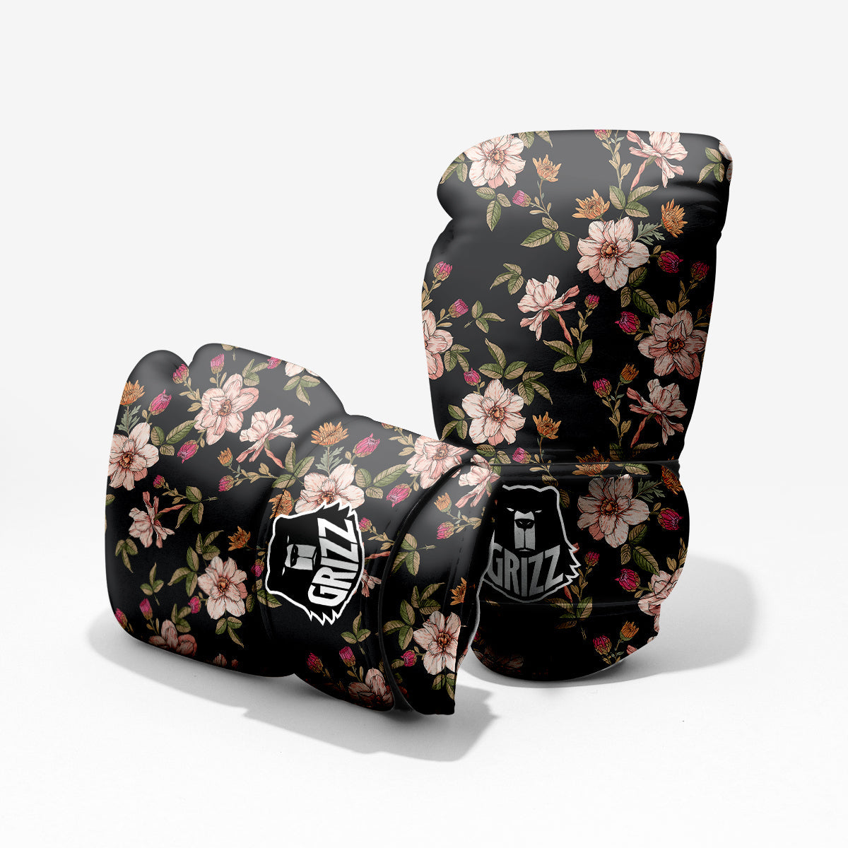 Chrysanthemum Watercolor Print Pattern Pro Boxing Glove