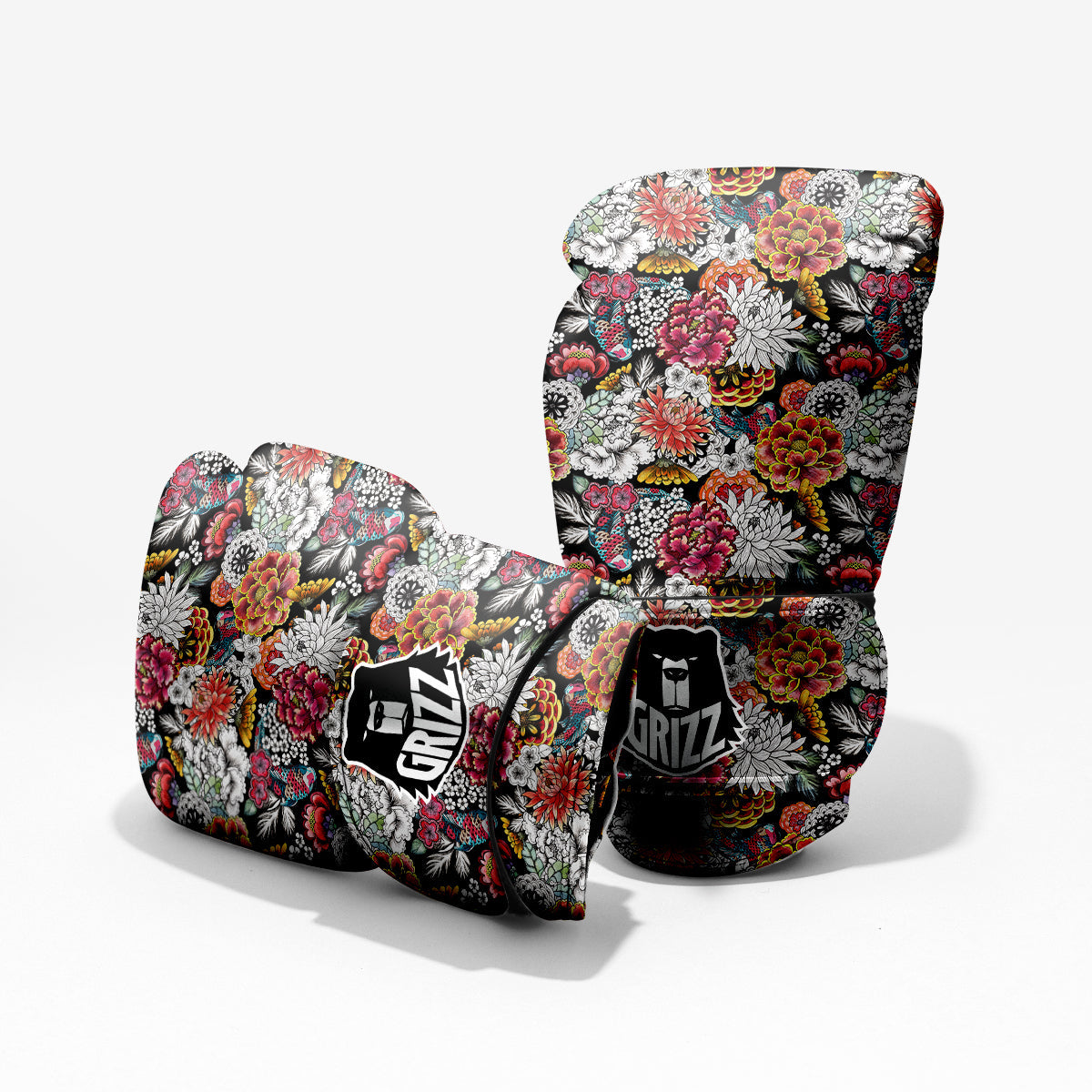 Chrysanthemum Watercolor Print Pro Boxing Glove