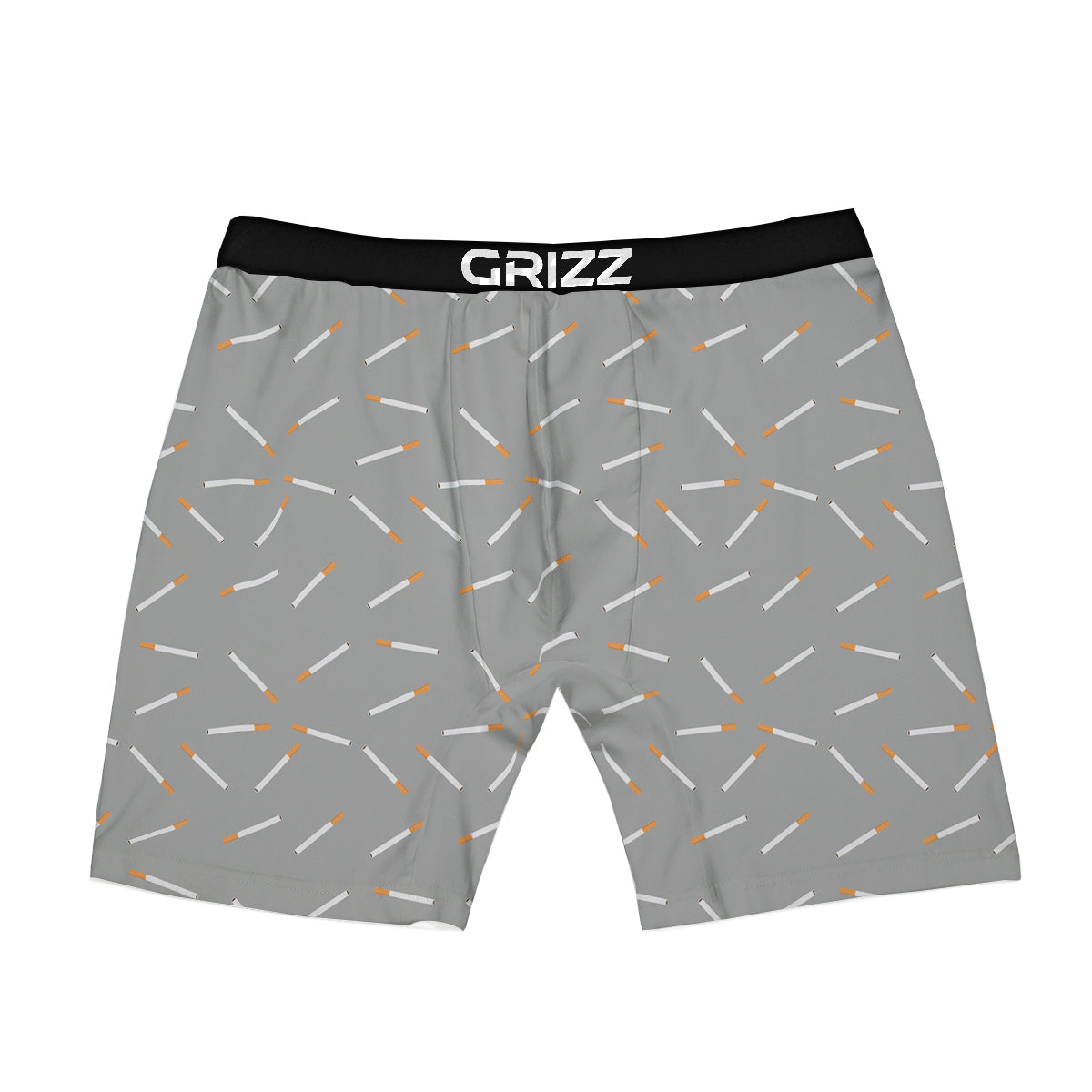 Cigarette Gray Print Pattern Boxer Briefs-grizzshop