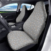 Cigarette Gray Print Pattern Car Seat Covers-grizzshop