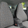 Cigarette Gray Print Pattern Car Seat Covers-grizzshop