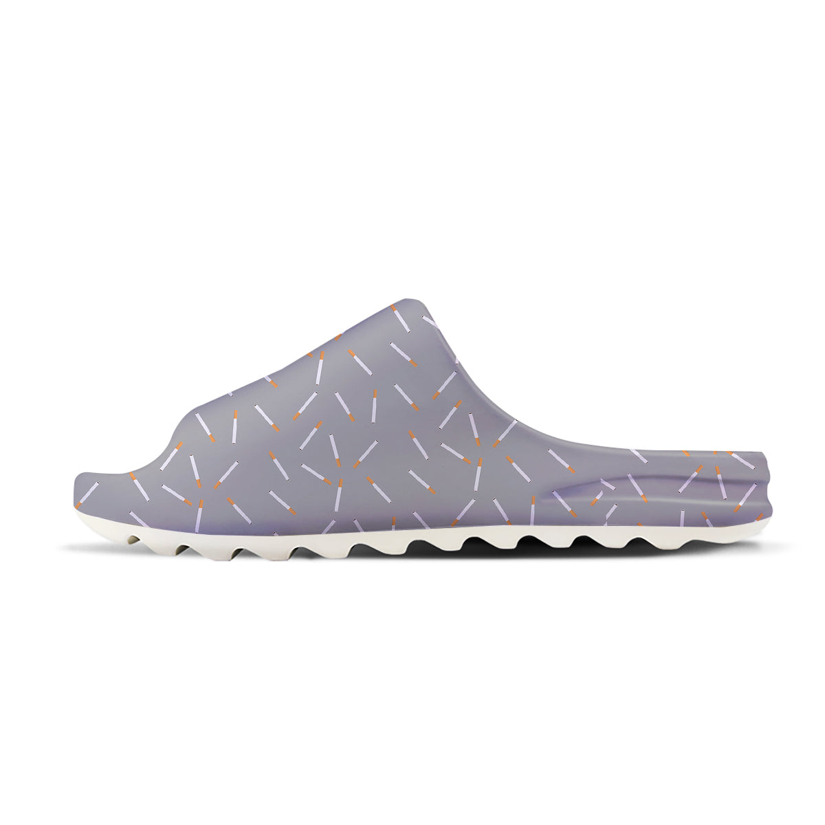 Cigarette Gray Print Pattern Sandals-grizzshop