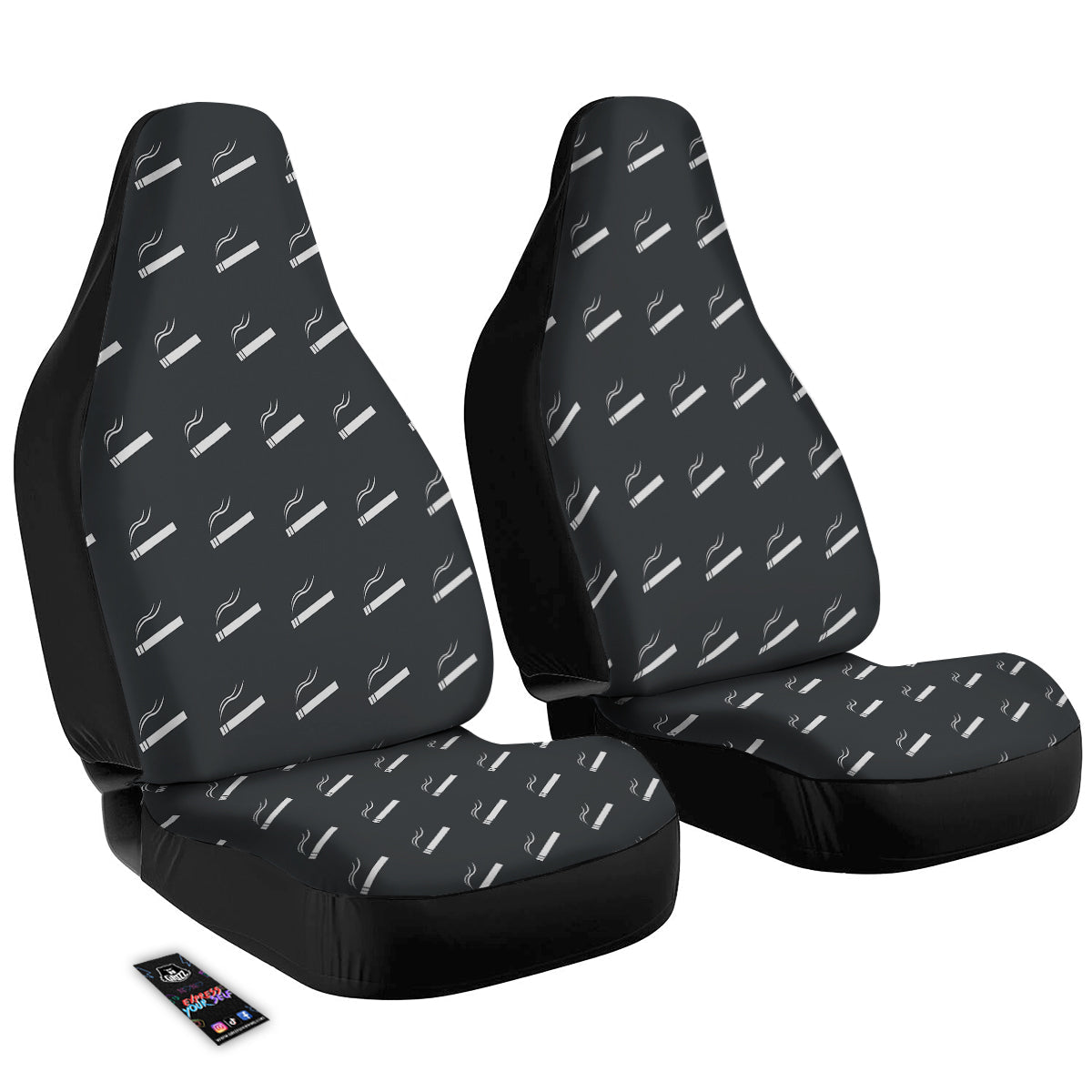 Cigarette Print Pattern Car Seat Covers-grizzshop