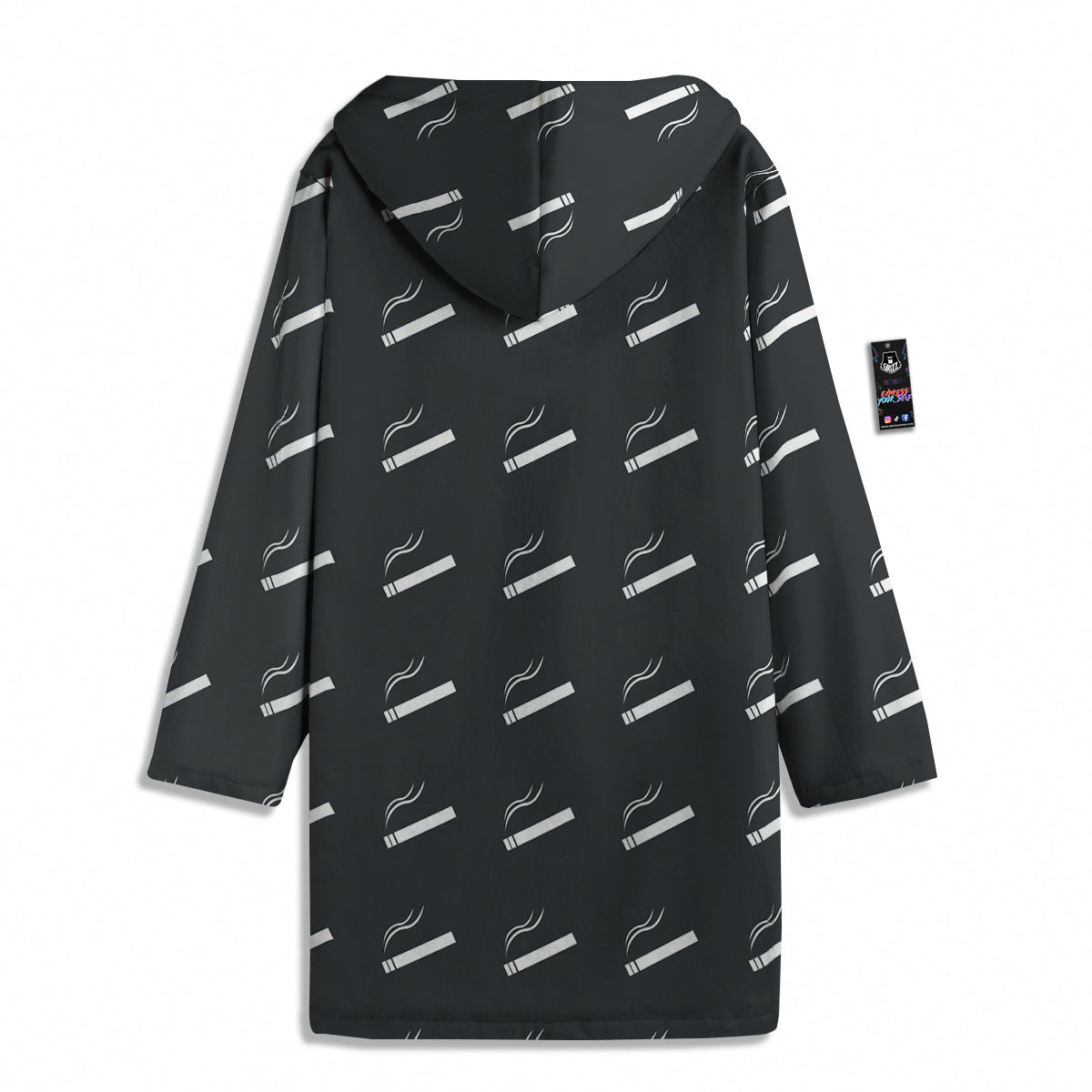 Cigarette Print Pattern Men's Windbreaker Jacket-grizzshop