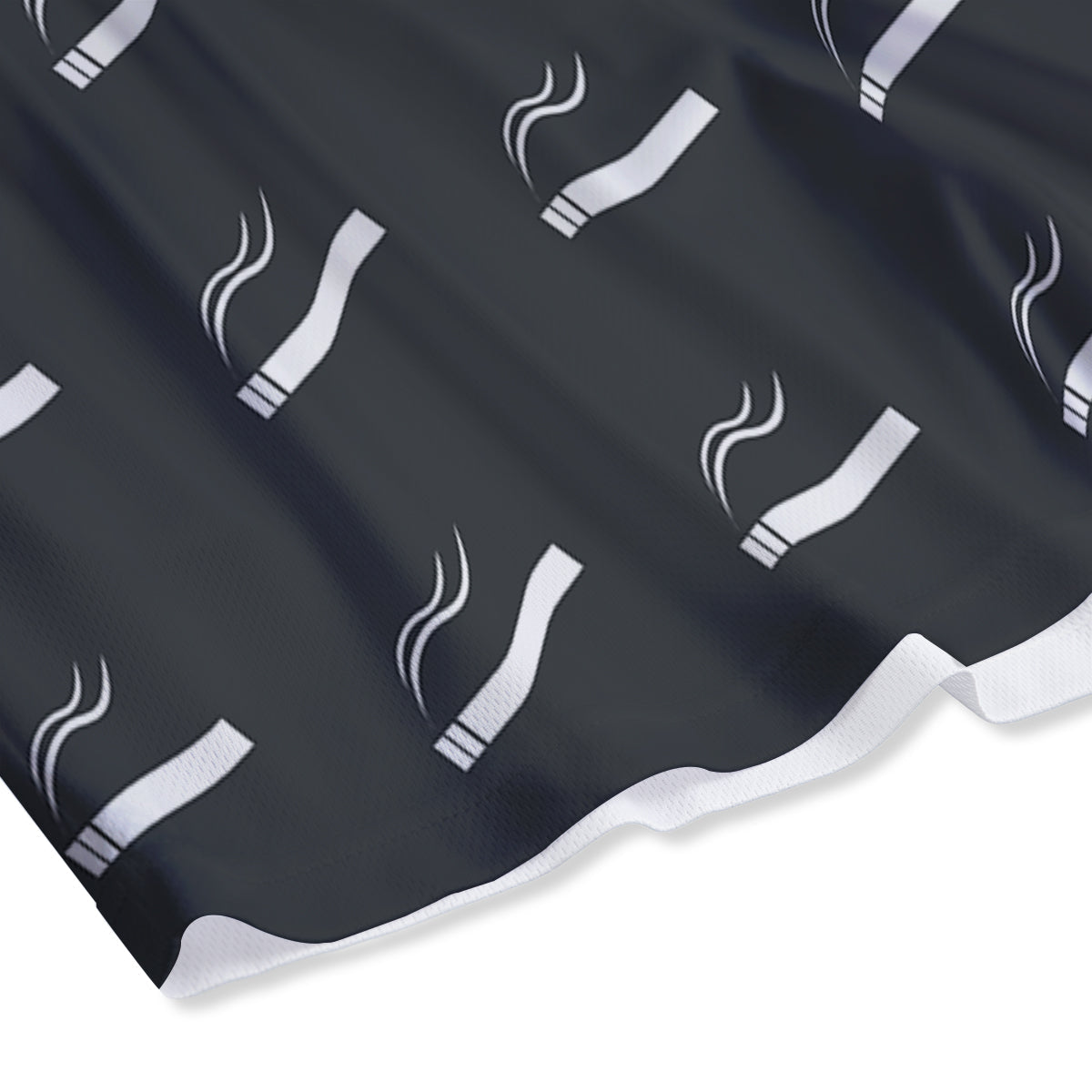 Cigarette Print Pattern Mesh Shorts-grizzshop