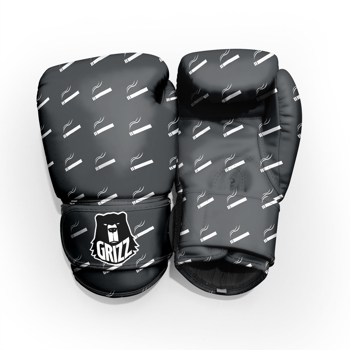 Cigarette Print Pattern Sparring Gloves-grizzshop