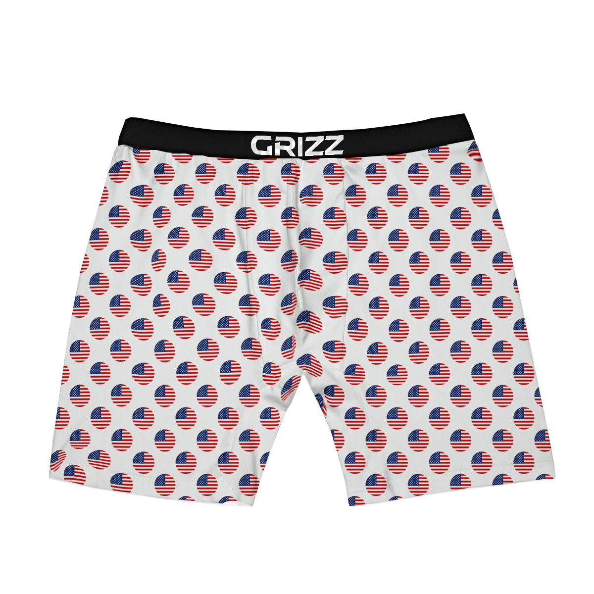 Circle Flag American Print Pattern Boxer Briefs-grizzshop