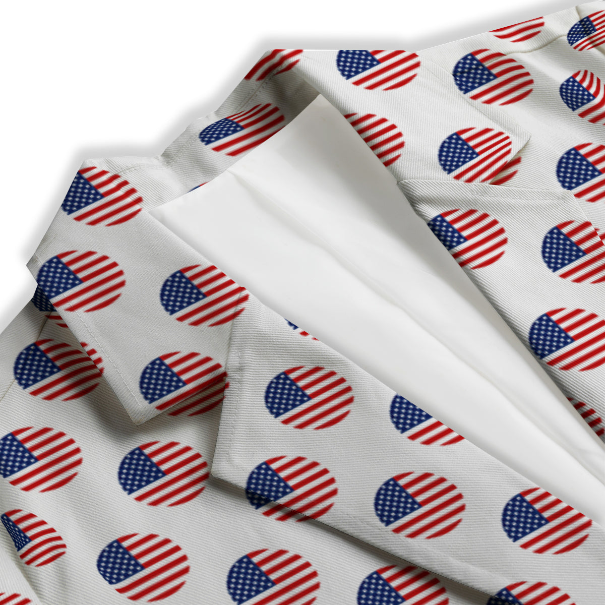 Circle Flag American Print Pattern Women's Blazer-grizzshop