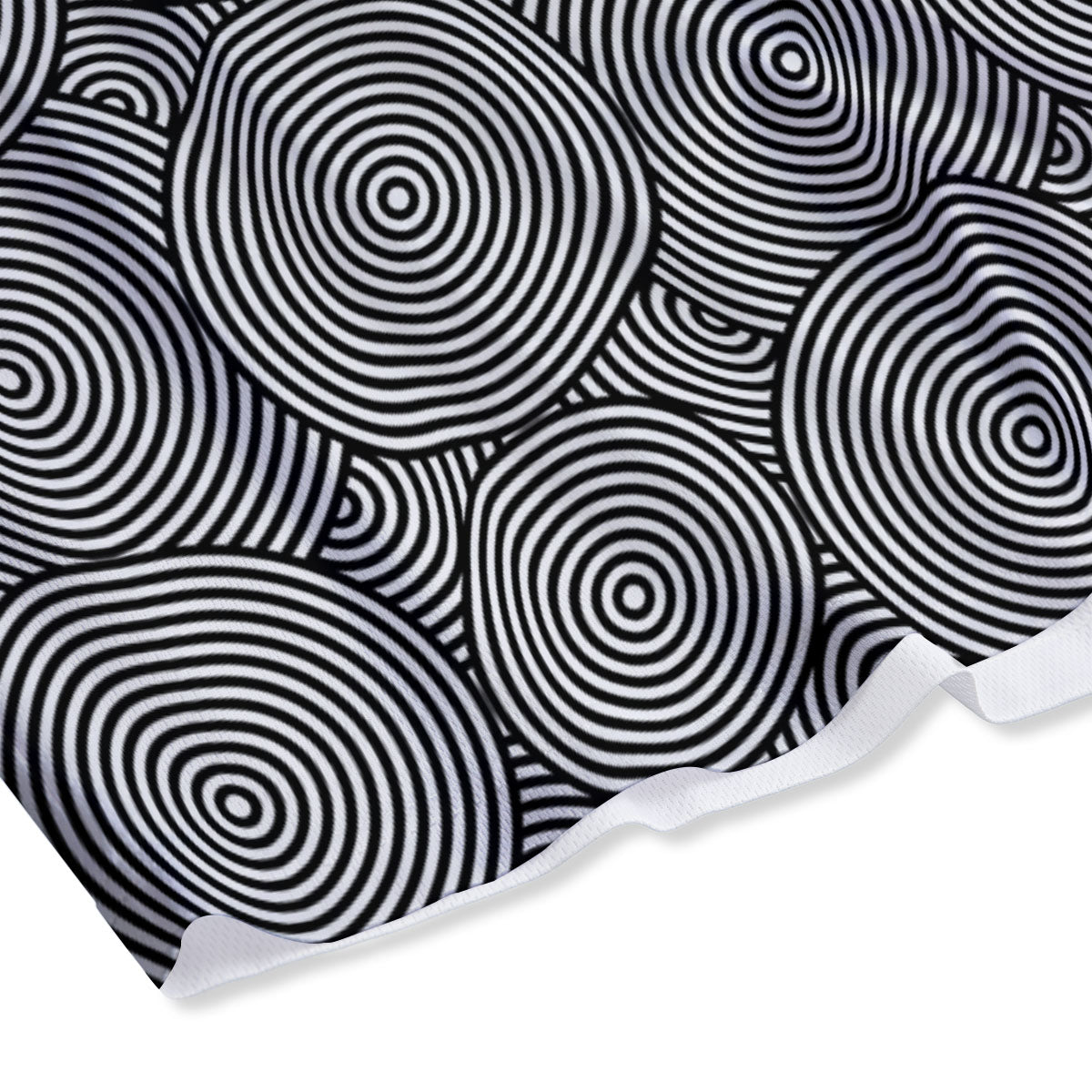 Circle Psychedelic Print Pattern Mesh Shorts