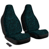 Circuit Black Blue Print Pattern Car Seat Covers-grizzshop