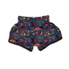 Circus Print Pattern Muay Thai Boxing Shorts-grizzshop