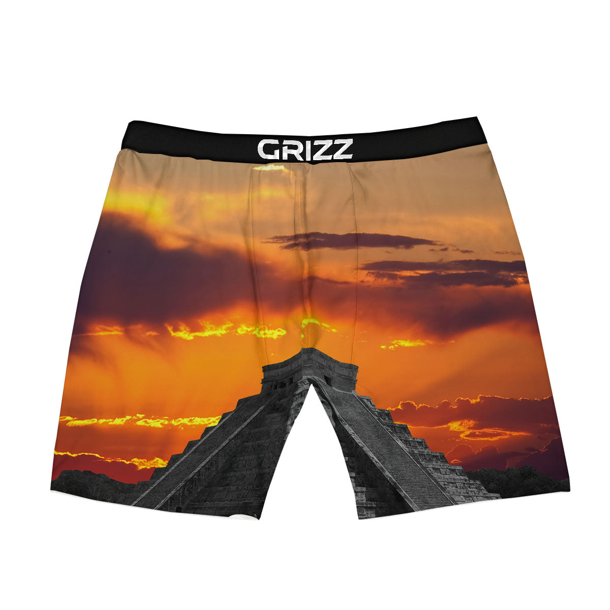 Civilization Mayan Print Boxer Briefs-grizzshop