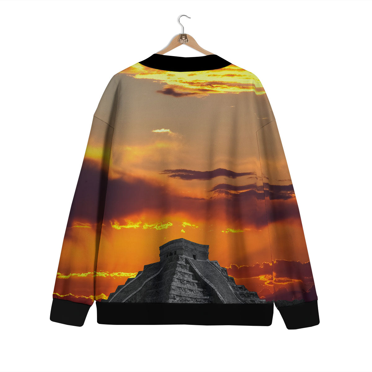 Civilization Mayan Print Cardigan-grizzshop