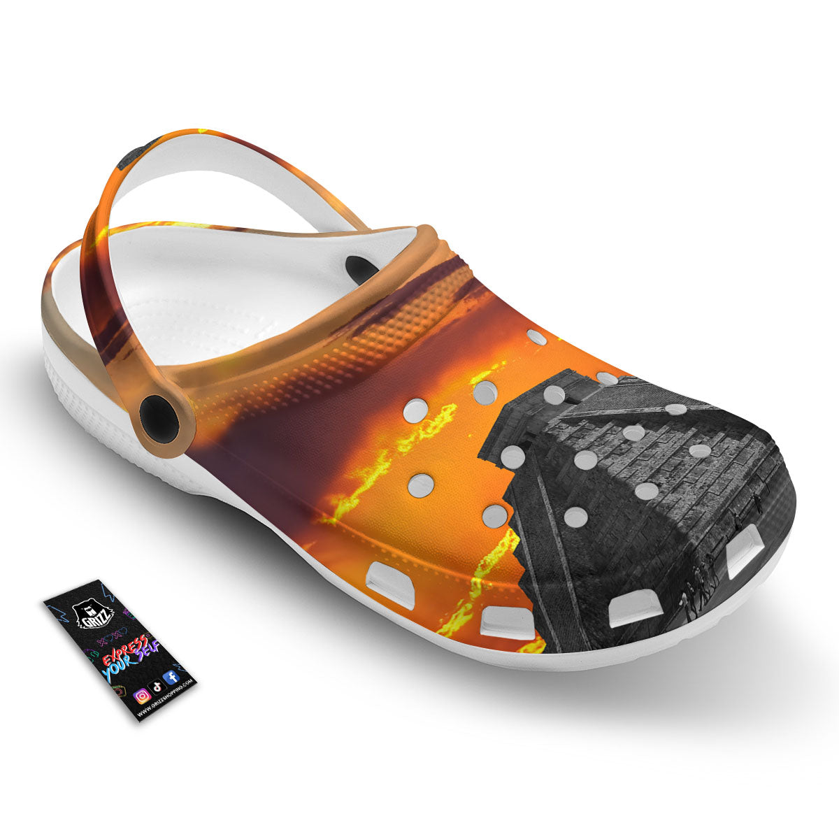 Civilization Mayan Print Clog-grizzshop