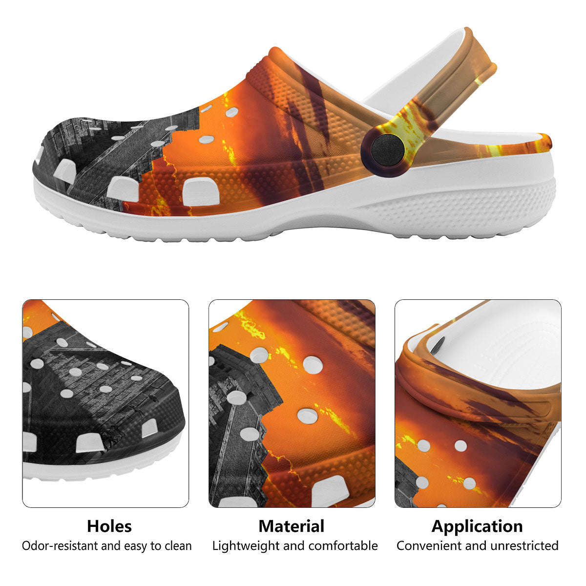 Civilization Mayan Print Clog-grizzshop