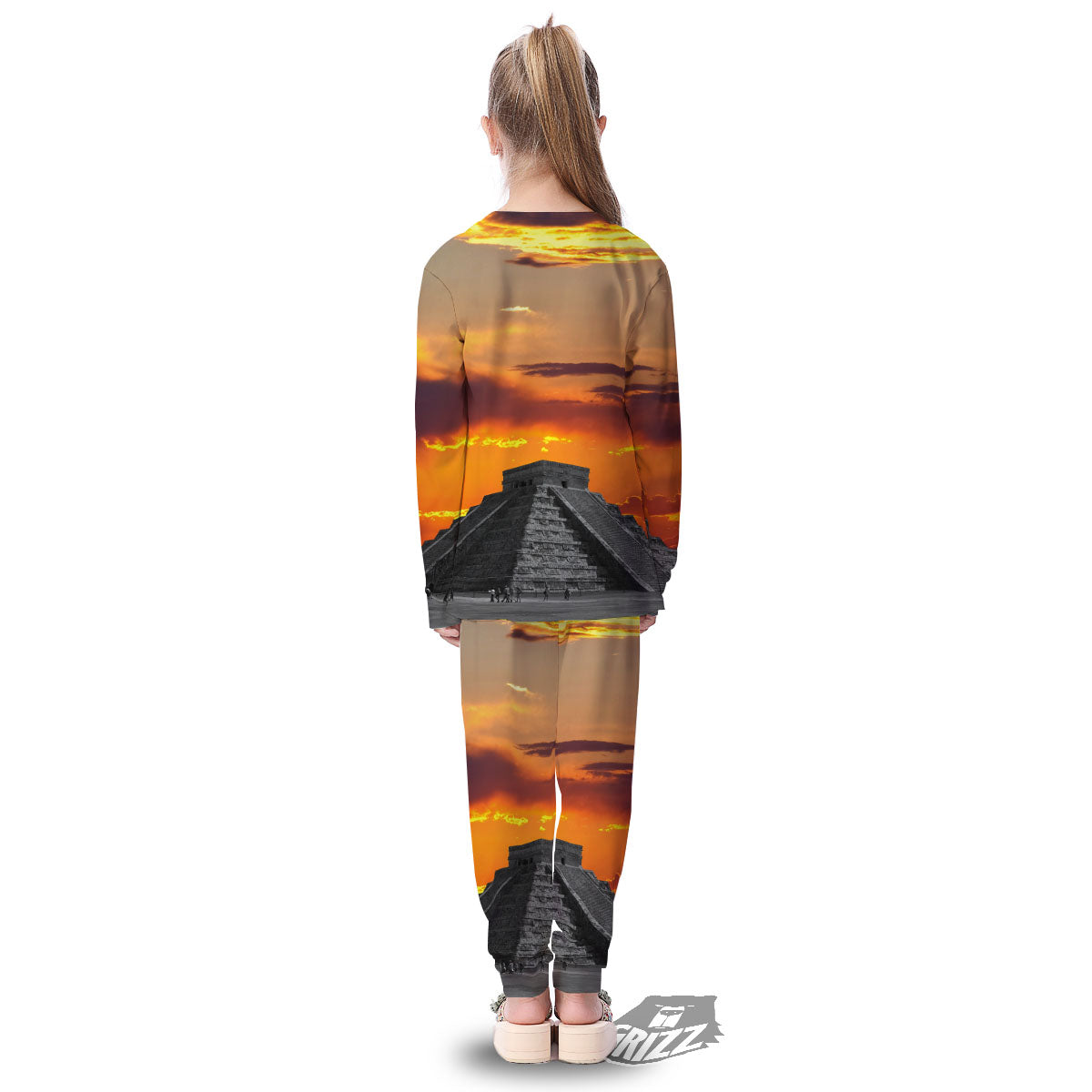 Civilization Mayan Print Kid's Pajamas-grizzshop