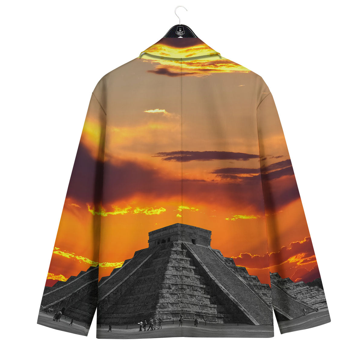 Civilization Mayan Print Men's Sport Coat-grizzshop