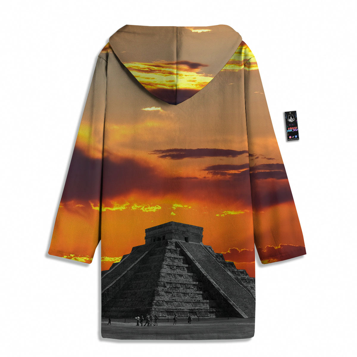 Civilization Mayan Print Men's Windbreaker Jacket-grizzshop