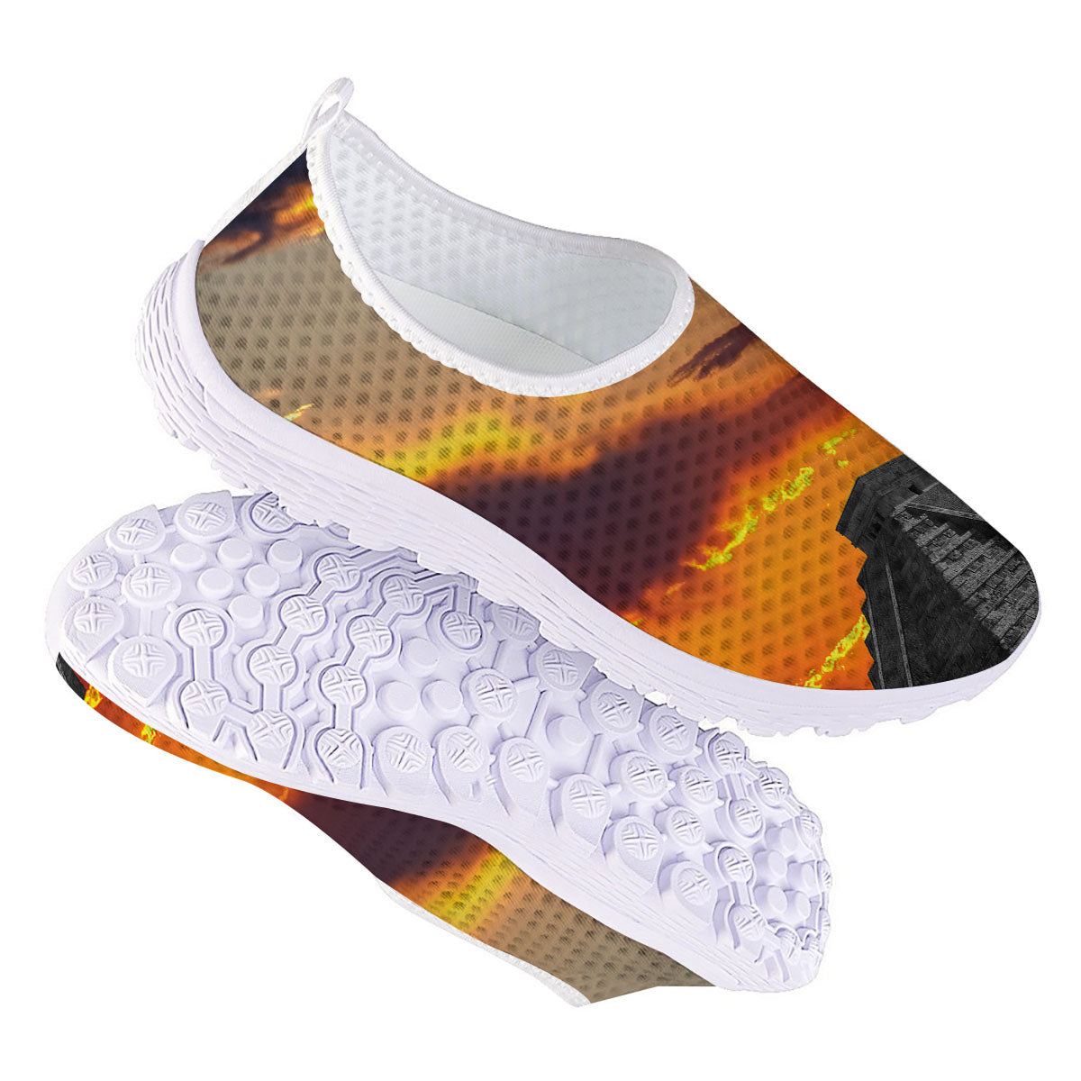 Civilization Mayan Print Nurse Shoes-grizzshop