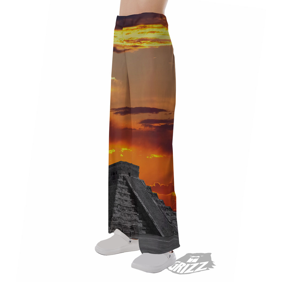 Civilization Mayan Print Pajama Pants-grizzshop