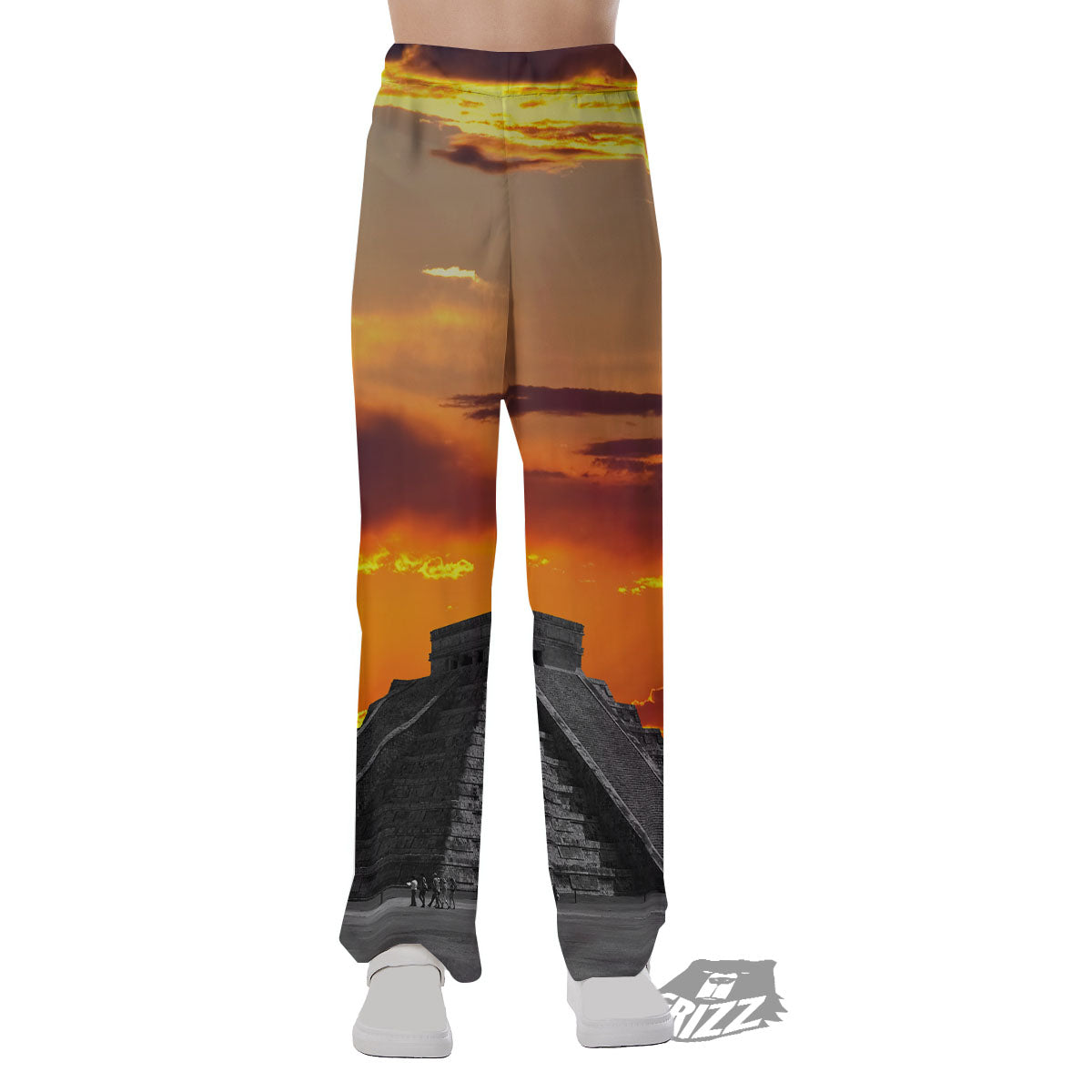 Civilization Mayan Print Pajama Pants-grizzshop